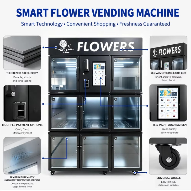 Hot Sale Flower Vending Machin - огляд і ціна Vending Machine Qr Code