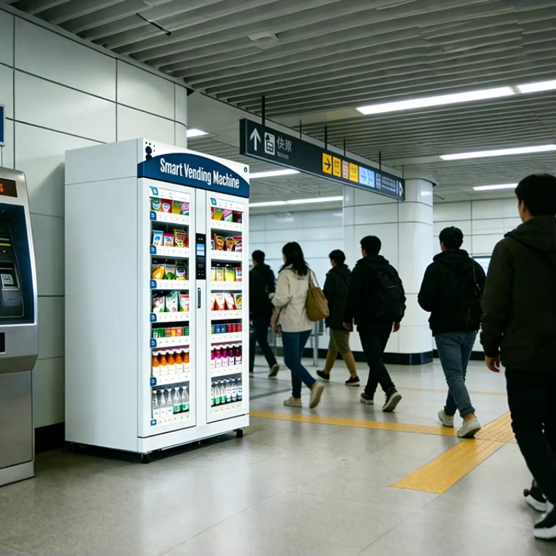 AI Smart Fridge EU/US Cashless - огляд і ціна Open Vending Machine