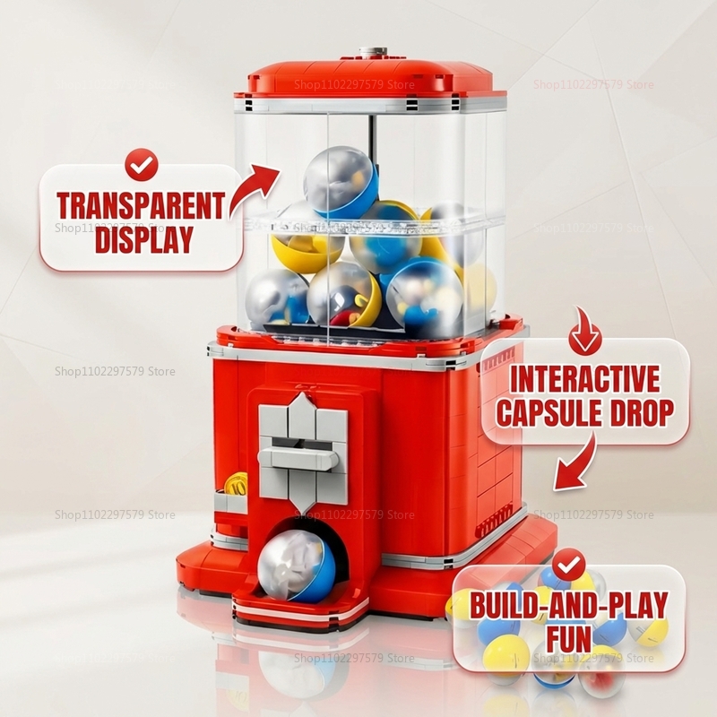 1343 PCS Vending Machine Build - огляд і ціна Arcade Toy Vending Machine