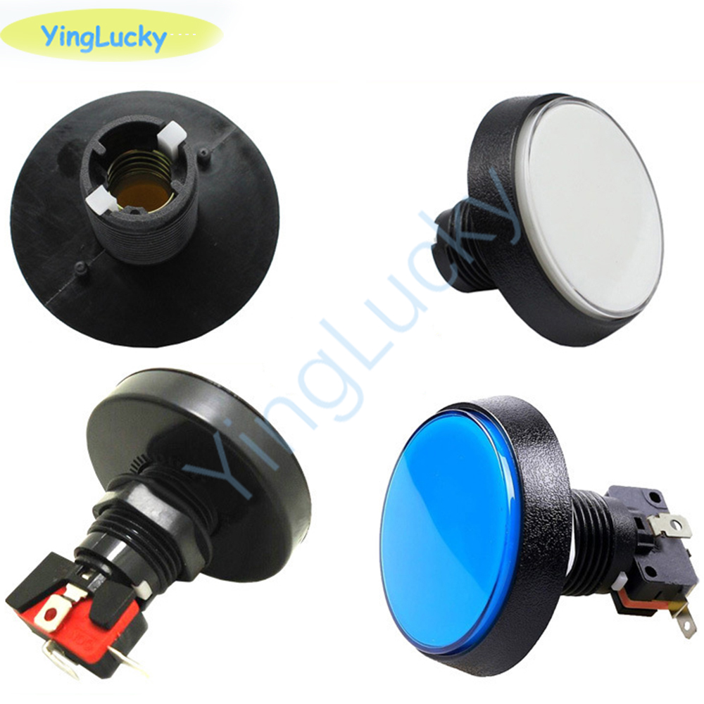 10pcs Arcade Button 60MM  LED  - огляд і ціна Coin Acceptor Selector