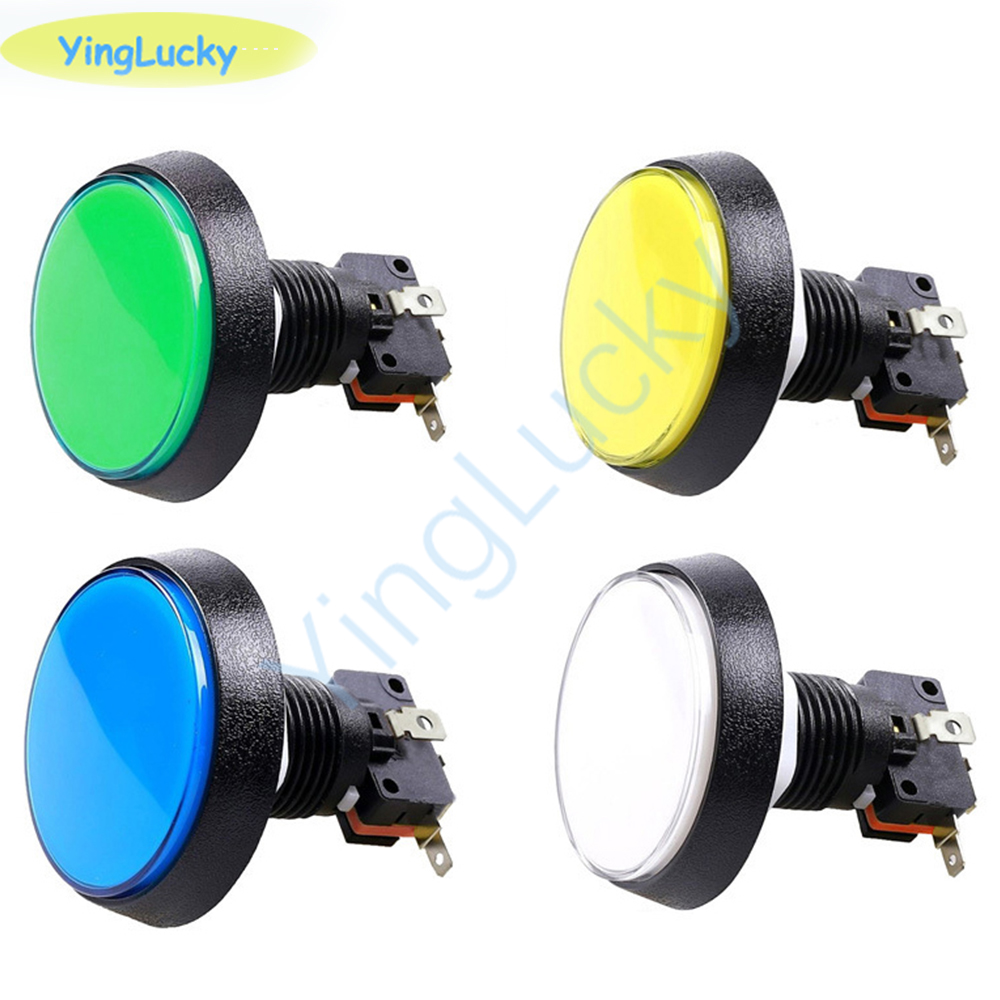 10pcs Arcade Button 60MM  LED  - огляд і ціна Coin Acceptor Selector
