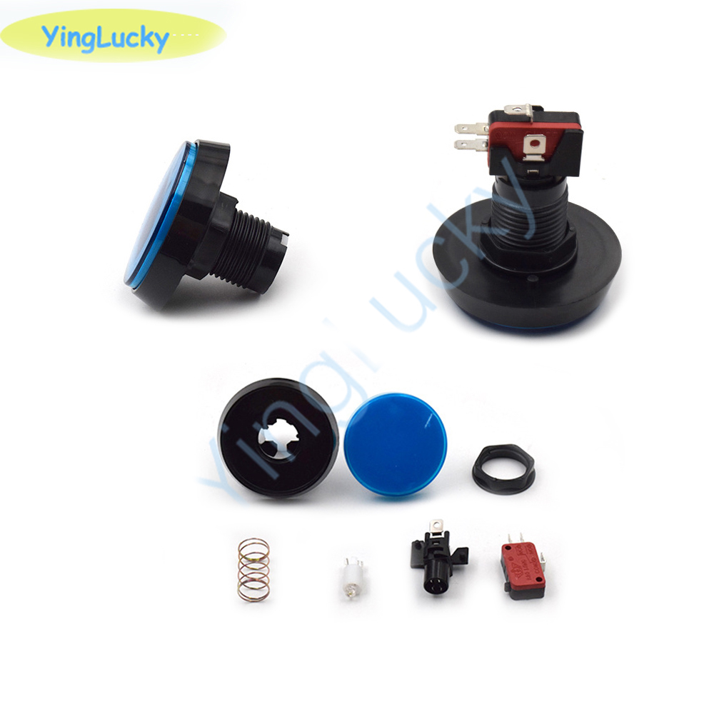 10pcs Arcade Button 60MM  LED  - огляд і ціна Coin Acceptor Selector