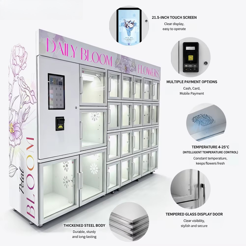 Mini Compact Fresh Flower Vend - огляд і ціна Vending Machine Qr Code